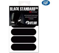 Stickers rétro-réfléchissants pour casque - VFLUO BLACK STANDARD - Noir - 3M - Kit 4 bandes réglementaires