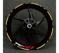 Stickers Roue Autocollants Réfléchissants pour Jantes De Moto pour Yamaha YZFR1 YZF-R1 YZF R1 Autocollant Jante Moto(Couleur 6)