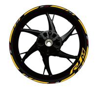 Stickers Roue Autocollants Réfléchissants pour Jantes De Moto pour Yamaha YZFR1M YZF-R1M 2017-2022 - Kit Protection pour Moyeux Autocollant Jante Moto(Couleur 15)