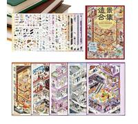 Stickers Scènes Miniatures Affiches Adhésives Box De Centre Commercial