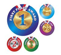 Stickers Scolaire Jour du Sport Médailles Stickers Métalliques