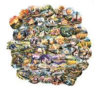 Stickers scrapbook accessoires autocollant photoalbum gommettes animaux stickers fleurs autocollants mignons vintage stickers esthétique journal autocollant scrapbook autocollants nature plantes