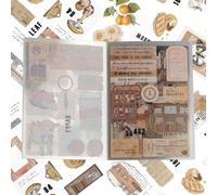 Stickers Scrapbooking Autocollant Aesthetic, Environ 155 Pcs/20 Feuilles Autocollant Scrapbooking Stickers Journaling Accessoires, Autocollant Décoratifs pour DIY Livre Bullet Journal Album
