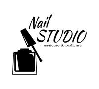 Stickers sculptés Ongles Studio Pédicure Manucure Salon Mode 34x41.8cm Décoration artistique Noir
