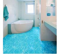 Stickers Sol Anti-dérapant avec Protection - SOL DALLE OCÉAN - 1 sticker de 50x50cm