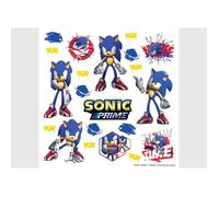 Stickers - Sonic Prime - Multicolore - 30x30 cm - PVC autocollant