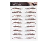 Stickers Sourcils Imperméables Effet Naturel Cheveux Réalistes 10 Styles Facile à Appliquer Marron