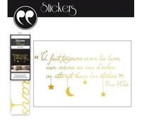 STICKERS Sticker Doré - Il Faut Toujours Viser la Lune... STC