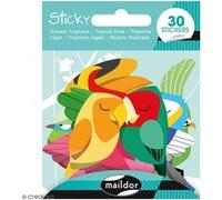Stickers Sticky - Oiseaux tropicaux - 30 pcs G