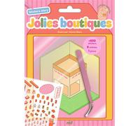 Stickers story - Jolies boutiques - 8 adorables scènes à compléter - 600 stickers et une pince inclus - Marion Blanc - Merci Les Livres - Jeux livres objets