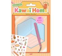 Stickers story - Kawaï Home - 8 adorables scènes à compléter - 600 stickers et une pince inclus - Marion Blanc - Merci Les Livres - Jeux livres objets