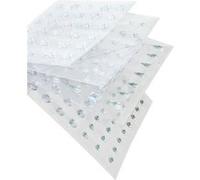 Stickers strass argentés - 203 pièces - de 0,5 à 1 cm ARGENT G