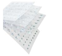 Stickers strass argentés - 203 pièces - de 0,5 à 1 cm ARGENT