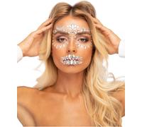 Stickers strass autocollants accessoires de costumes bijoux blanc