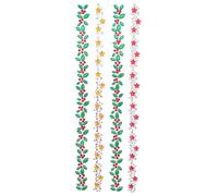 Stickers strass décor Noël bande adhésive 25 x 1,5 cm 4 pièces