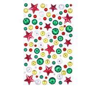 Stickers Strass Étoiles Aux Couleurs De Noël 105 Pièces - Megacrea Diy