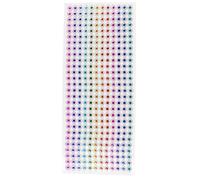 Stickers strass multicolore en bande 0,8 cm