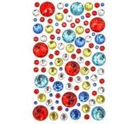 Stickers - Strass - Rond - Relief - Autocollant - Assortiment tailles et couleurs