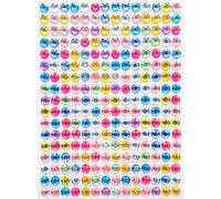 Stickers Strass Ronds Multicolores 0,6 cm 240 pièc