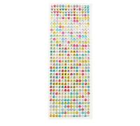 Stickers Strass Ronds Multicolores 0,6 cm 504 pièc