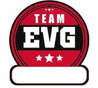 Stickers - Team EVG - Pour personnaliser tee-shirt - 12 pièces - Mariage Rouge G