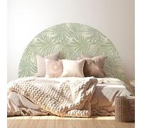 Stickers tête de lit - Feuilles 3617682057061 - Adhésif Mat - Largeur 100 x Hauteur 130 cm - pour Lits (70 à 90 cm)