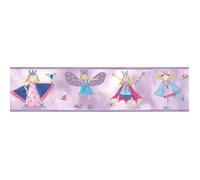 Stickers - THE DECO FACTORY - FAIRY PRINCESS PEEL & STICK BORDER - Rose - Chambre - Enfant - Décoration murale
