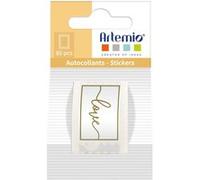 Stickers Timbre Artemio Collection On se marie - Love Doré - 25 x 33 mm - 80 pcs Doré G