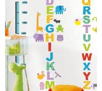 Stickers Toise pour Enfants avec Alphabet et Animaux