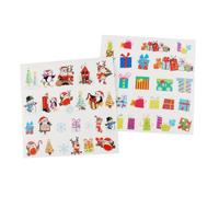 Stickers transparents - MegaCrea DIY - Noël - Assorties - 1 à 4,5 cm - 48 pcs