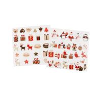 Stickers Transparents Noël Assortiment Joie 48 Pièces - Megacrea Diy