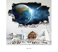 Stickers Trompe l'oeil trou dans le mur - Lumaléa - 3617681163909 - Espace - Hauteur 60 x Largeur 96 cm