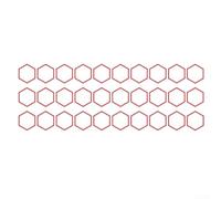 Stickers Tuning pour voiture pour camion SUV Protection Rayures | Protection contre rayures, finition pour nid d'abeille, , pour facile à poser, look sportif(Red)
