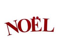 stickers velours mot noël autocollant 15cm rouge - artifetes 92962 Rouge