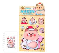 Stickers Ventre Doux | Stickers 3D Cartoon,Décalcomanies Molles Animaux,pour Ordinateur Portable Coque Téléphone Journal Agenda Loisirs
