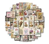 Stickers vintage 100 pièces Botanique Fée Retro pour scrapbooking, autocollants pour bullet journal, journal de bricolage, collage, album de décoration