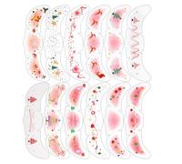 Stickers Visage Brillants Noël,12 Pièces Flocons De Neige Accessoires Photo Temporaires - Patchs Visage Paillettes De Noël | Pour Fête Vacances Festival Halloween Événements Séance Photo Scène Perform