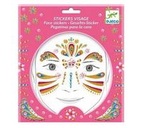 Stickers Visages Princesse Or