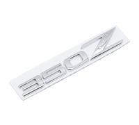 Stickers Voiture Métal 3D pour Nissan 350Z 370Z Fairlady, Autocollant Badge Logo Emblème Insigne de Auto Coffre, Auto-Adhésifs Voiture Décoration Accessoires,350Z-Silver