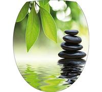 Stickers WC Galet reflet Zen - Stickers autocollant abattant WC 35x42 cm - 242