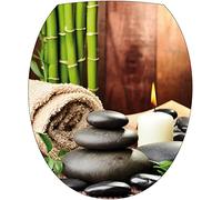 Stickers WC Galets Spa Zen - Stickers autocollant abattant WC 35x42 cm - 285