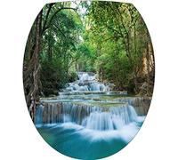 Stickers WC Rivière cascade - Stickers autocollant abattant WC 35x42 cm - 219