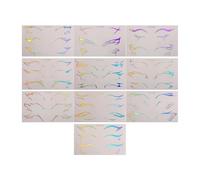 Stickers Yeux Halloween 10 Pièces Décalcomanies Décoratives pour les Yeux | Autocollants Imperméables Pour Le Visage Pour Filles Femmes Artistes Fêtes Maison Événements Carnaval Concerts Clubs Spe