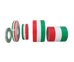 StickersLAb - Bande adhésive tricolore représentant le drapeau italien 5cm, Lunghezza - 1 metro