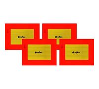 StickersLab ECE 70.01 Lot de 4 panneaux réfléchissants en aluminium pour remorque