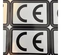 StickersLab - Étiquettes de marquage CE Conformité européennes avec adhésif permanent (nombre de pièces - 50 pièces)