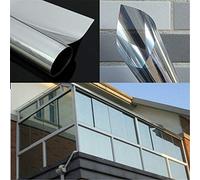 StickersLab - Film effet miroir pour fenêtres et vitres couleur argent