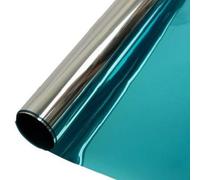 StickersLab - Film effet miroir pour fenêtres et vitres couleur argent/bleu 76cm x 100cm