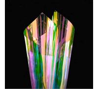 StickersLab - Film Transparent DICHROIC DICROÏQUE Arc-en-ciel Adhésif pour Vitres Changeant de Couleur (138 cm x 3 m, Chill (Chaleur))