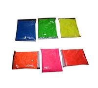 STICKERSLAB GHIRARDI 330/100.02 Pigment additif Poudre Lumineuse Fluorescente Qui s'illumine dans l'obscurité 5 Couleurs (à Base colorée), Rouge Fluo, 20 Grammi